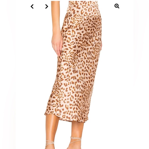 Free People Dresses & Skirts - Free People Normani Bias Midi Skirt Leopard Print